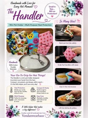The Handler Mini Pot Holder Handmade